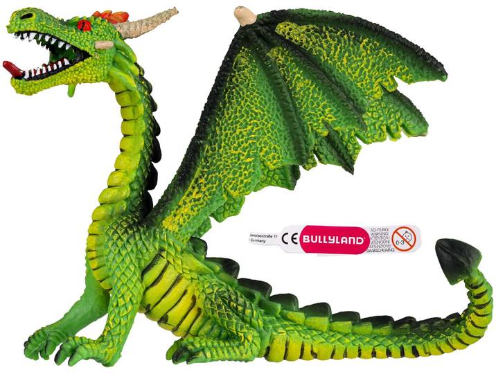 Bullyland Drache sitzend grün