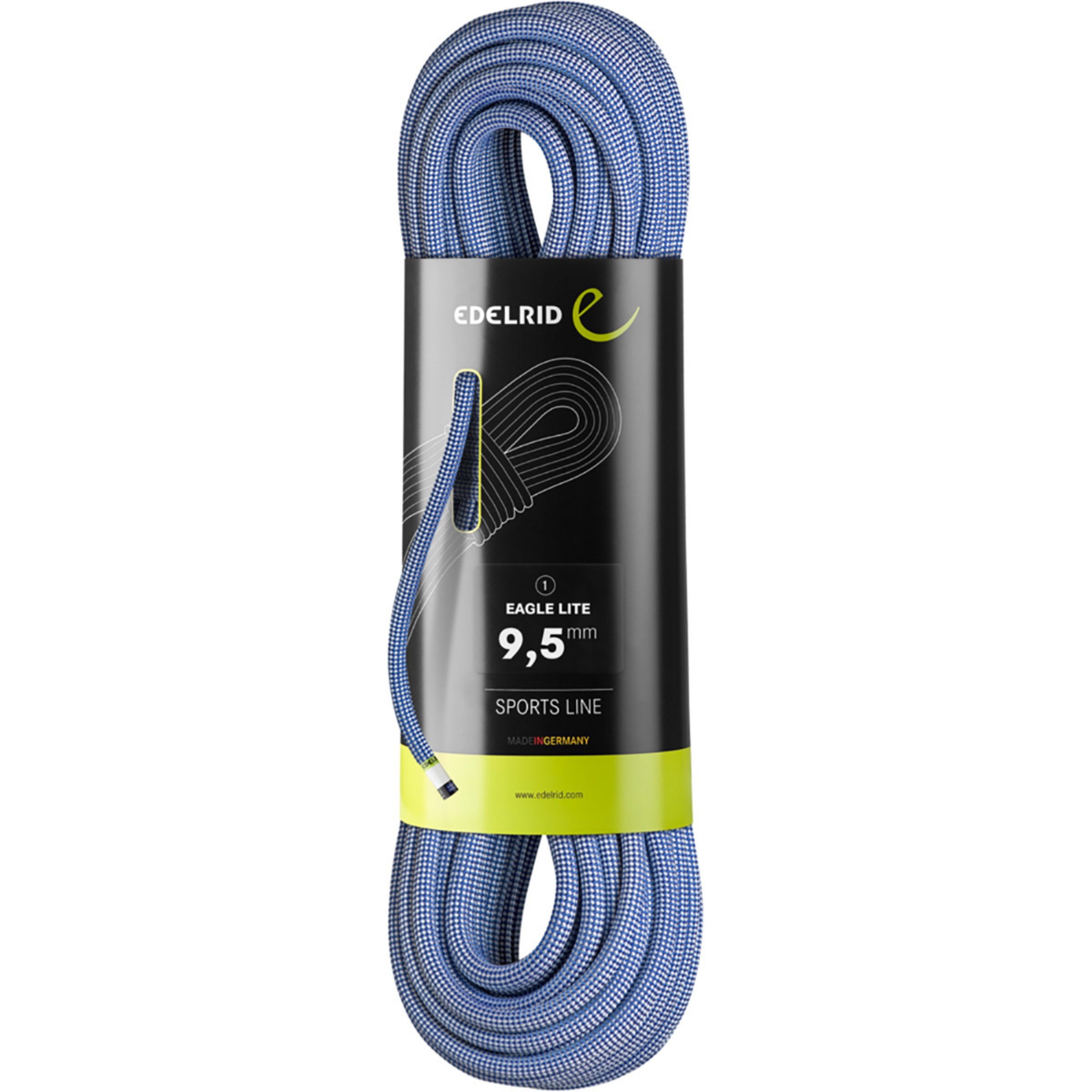 Edelrid Eagle Lite 9,5 mm Kletterseil Kletterseile blau Größe 60M Sportklettern