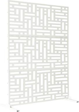 Oakland Living Outdoor Metal Patio Privacy Screen Room Divider - 6' x 4'