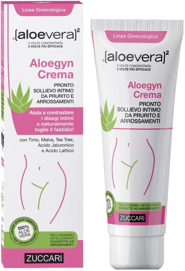 ZUCCARI Srl Zuccari, Aloevera2 Aloegyn Crema Prurito Intimo, 50 ml