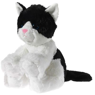 Heunec - Friends4ever - Glitter Kitty Babykatze, schwarz-weiß, 24cm