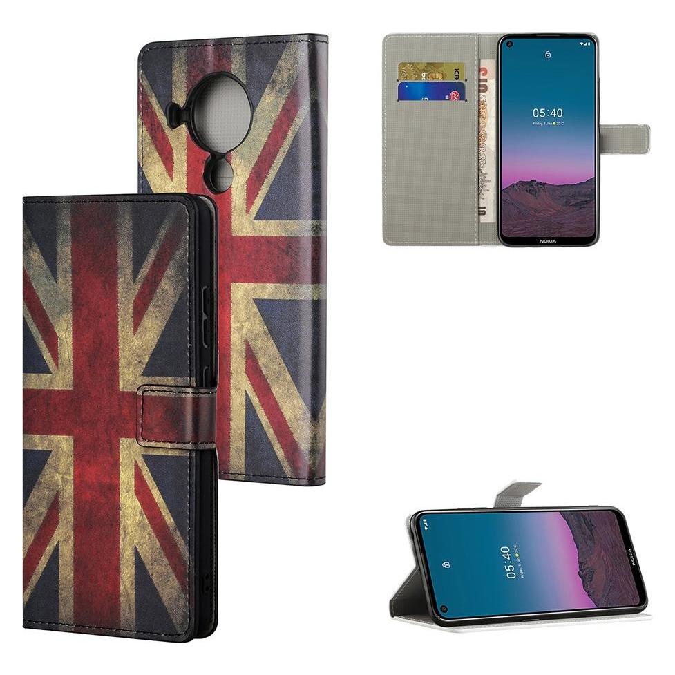 Cover-Discount Nokia 5.4 - Leder Hülle UK Flagge (Nokia 5.4) (104702093K)
