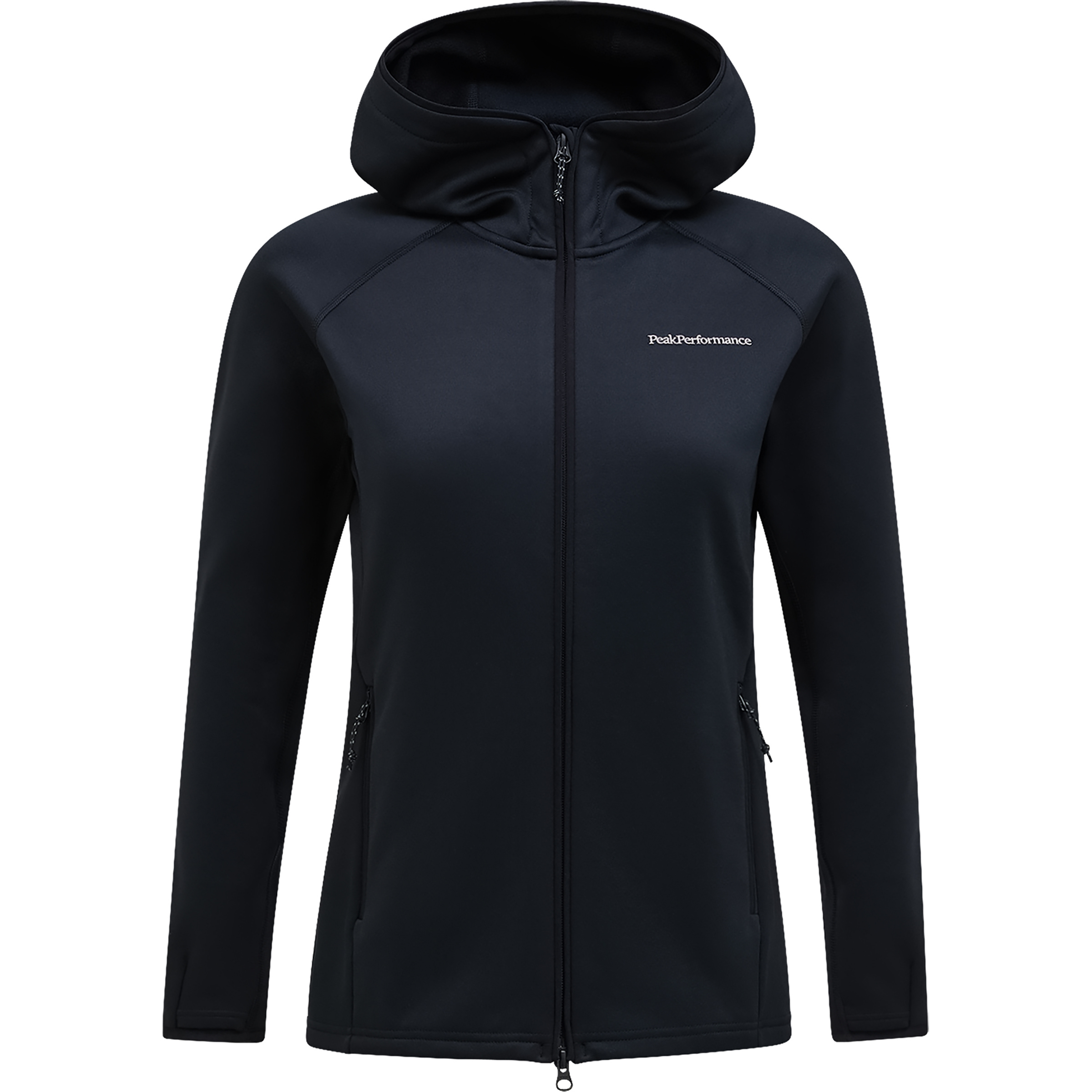 Peak Performance Midlayer Damen Fleecejacke schwarz Größe S Skifahren Elastisch