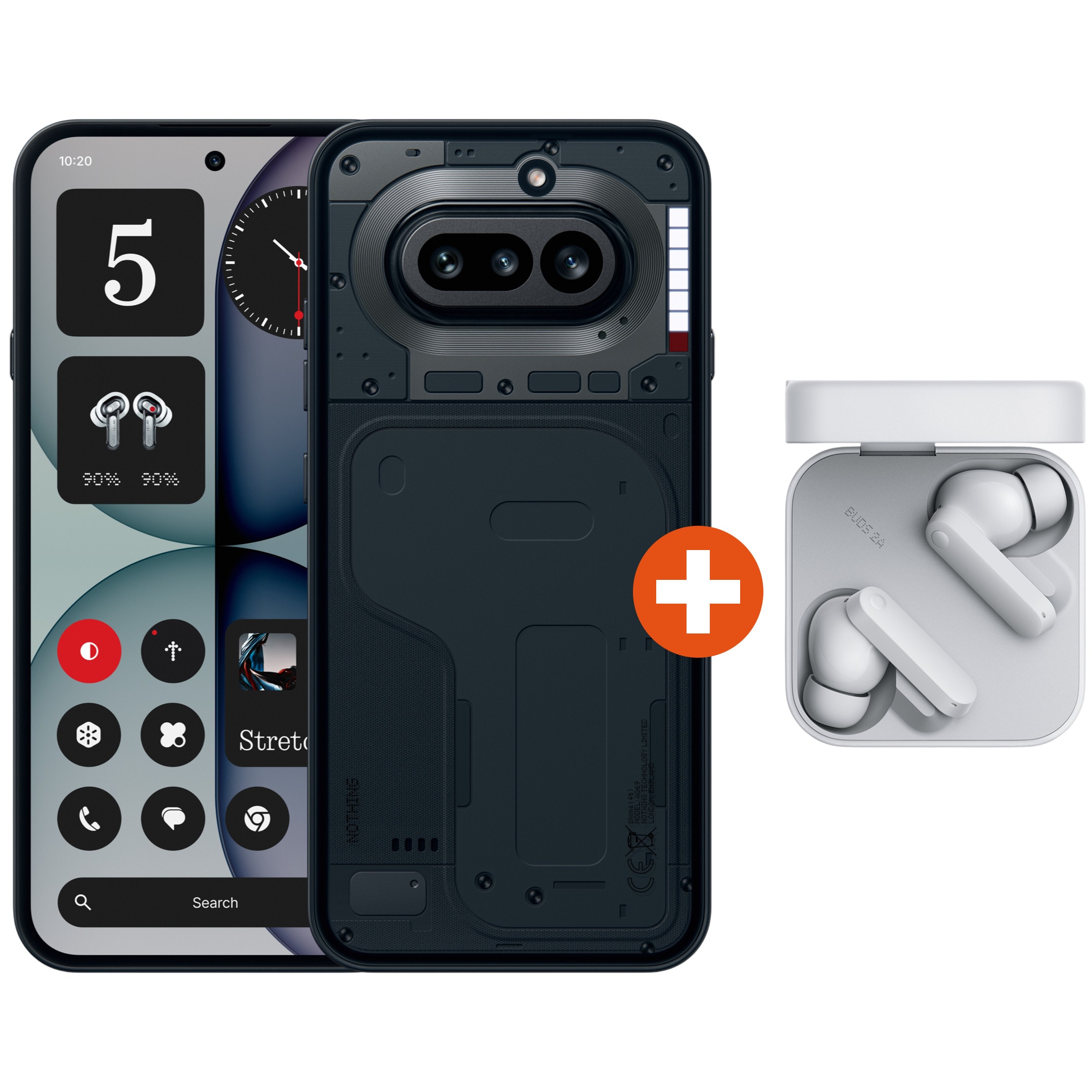 Nothing Phone (4a) 12/256GB Dual-SIM schwarz Android 16 Smartphone inkl. CMF Buds 2a