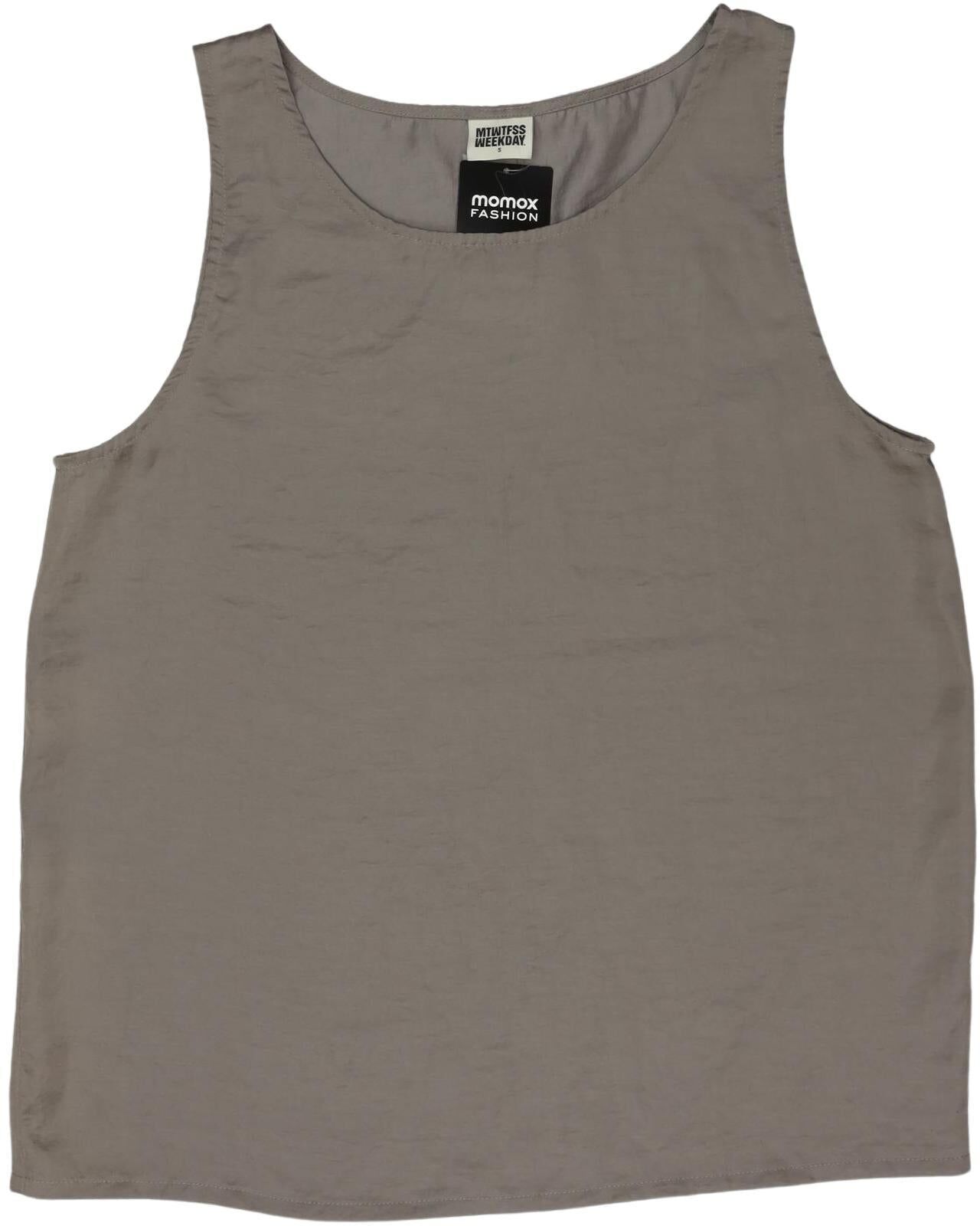 Weekday Damen Top, Grau, Gr. S, kein / Etikett - Second Hand