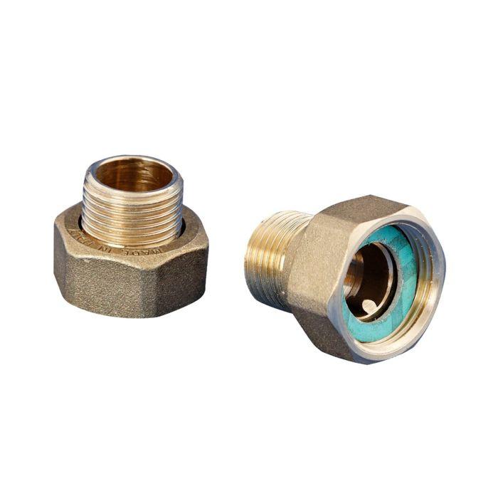Wilo Verschraubung 1/2" AG/15i x 1" IG 4092743 1 Satz, für Zirkulationspumpe