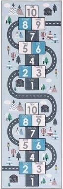 SAFAVIEH Kids Playhouse Machine Washable Slip Resistant Arendine Hopscotch Area Rug