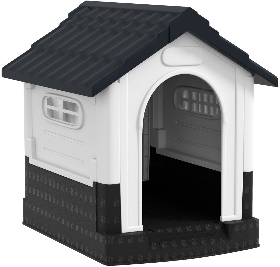 PawHut Dog Kennel for Outside for Dogs Grey 66cm H x 64.5cm W x 57cm D