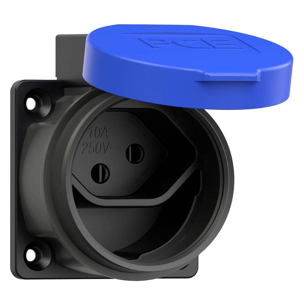 PCE 1313-0bc Aufputz-Steckdose IP55 Schwarz/Blau (1313-0bc)