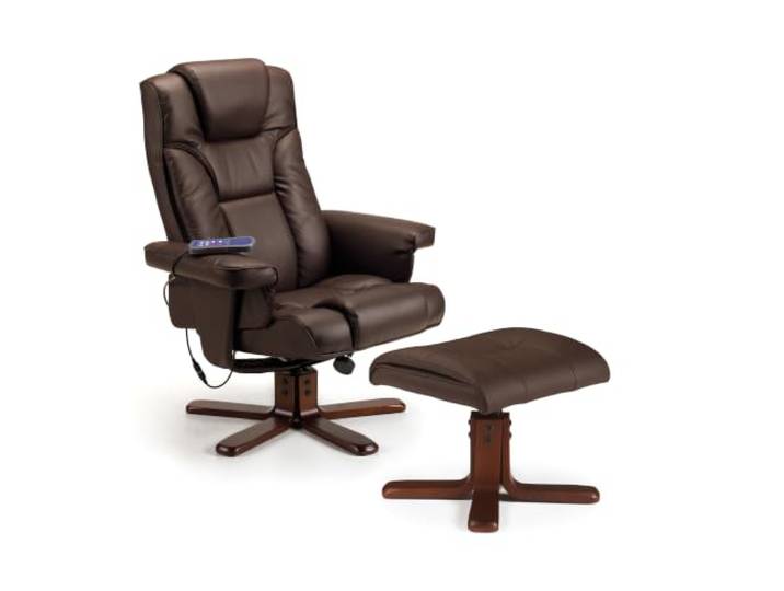 Julian Bowen Malmo Massageliege und Hocker, Braun
