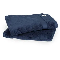 Tchibo - Schöner WOHNEN-Kollektion 2 Badetücher »Cuddly« - blau