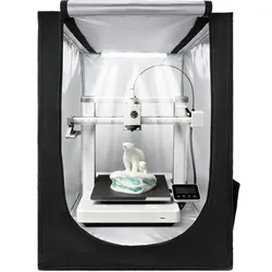 VEVOR 3D-Druckergehäuse Druckerzelt (55 x 65 x 75 cm), staubdichte Schutzhülle mit konstanter Temperatur & LED-Beleuchtung, kompatibel mit gängigen Modellen von Creality/ELEGOO/Anycubic