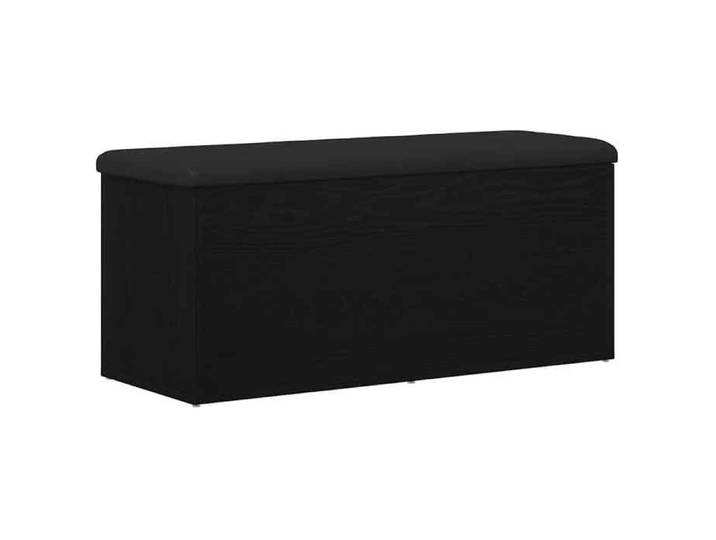 Noir Banc coffre - Banc de rangement - Chêne noir 102x42x45 cm Bois d'ingénierie m7813