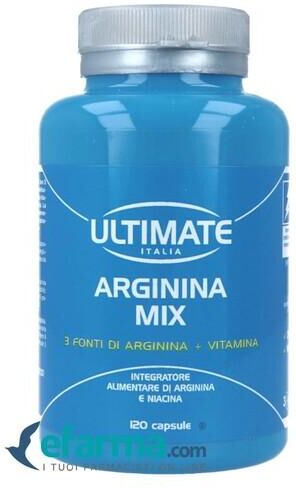 Ultimate Italia Arginina Mix Integratore di Arginina e Niacina 120 Compresse