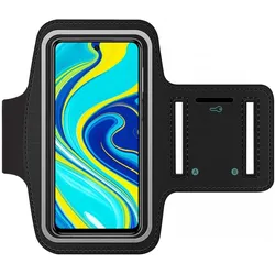 SmartFitness Xiaomi Redmi Note 9 Pro Handy Sport Armband, Smartphone Sportarmband, Schwarz