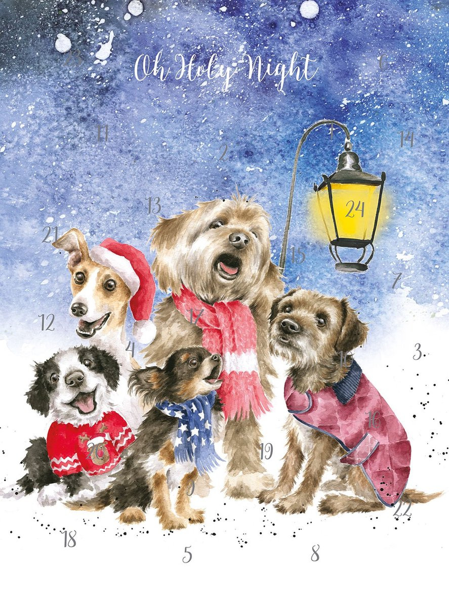 Wrendale Designs by Hannah Dale - O Holy Night Adventskalender Kaart A4