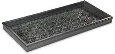 Double Circles Galvanized Steel Boot Tray by Good Directions