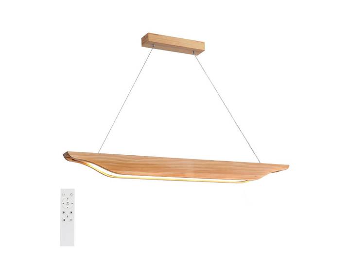 Nettlife Led-Pendelleuchte Restuccia 90/8/130cm, Eschefarben, Metall, LED integrated, 8x130x90 cm, Lampen & Leuchten, Innenbeleuchtung, Hängeleuchten, Pendelleuchten
