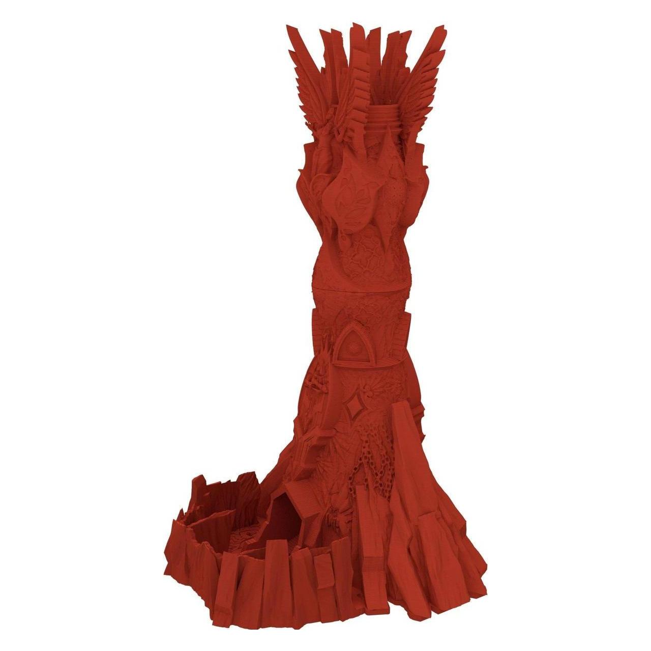 Feldherr Fates End Würfelturm HeavenHell 3D-Druck, kirschrot, 32cm (Kunststoff) (376874)