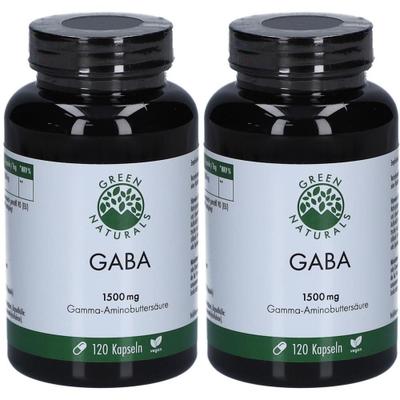 Green Naturals Gaba 1500 mg vegan Kapseln 2x 2x120 St