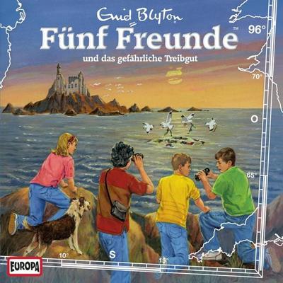 Folge 96: Fünf Freunde und das gefährliche Treibgut - Enid Blyton,Katrin McClean, Audio, 4064066621711