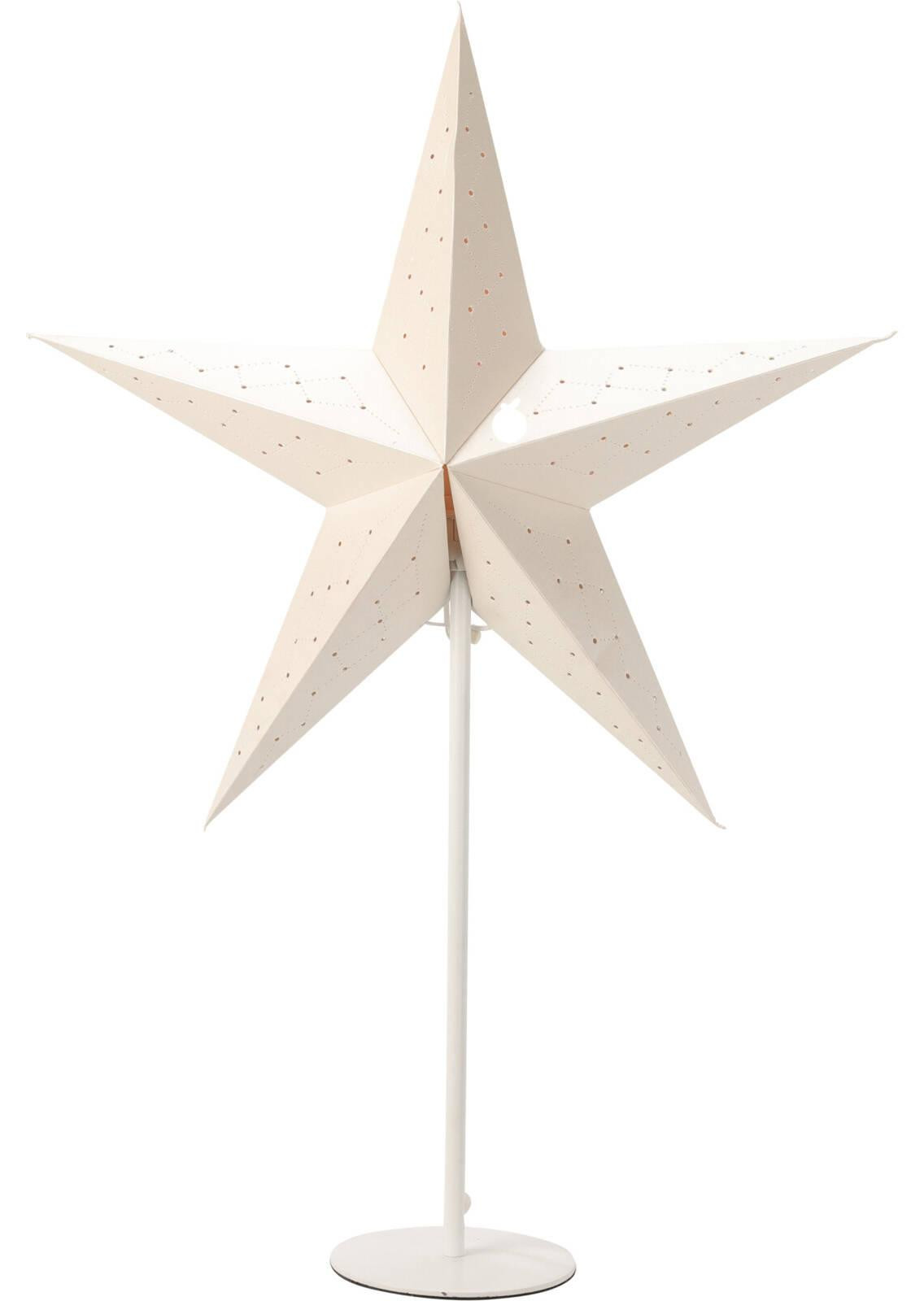 Koopman Decoratieve kerstlamp met ster, wit, 70 x 45 cm
