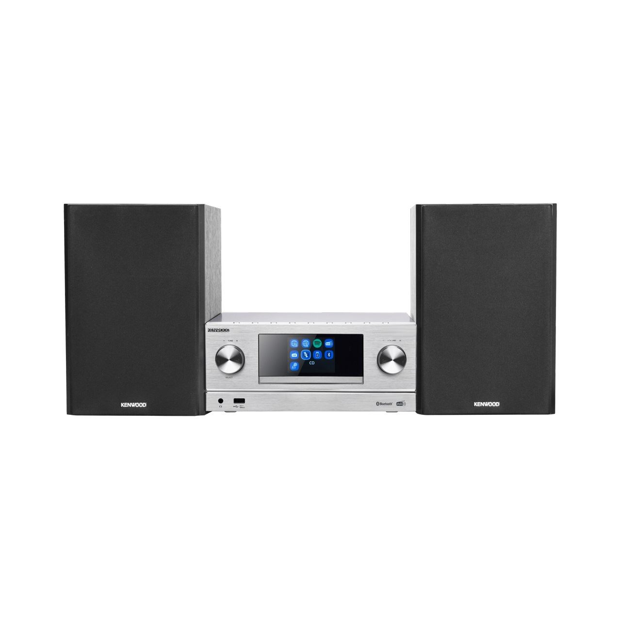 Kenwood M-9000S-S Smart Micro HiFi-System mit DAB+, WIFI, Internetradio, silber