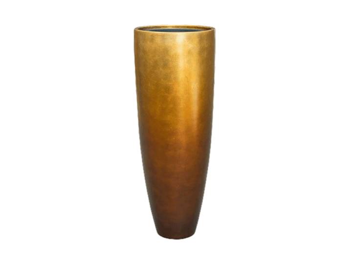Hoher Blumentopf „Metallic Partner“, verschiedene Grössen Honey matt Baq Design