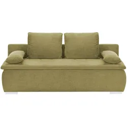 smart Schlafsofa  Leonie ¦ grün ¦ Maße (cm): B: 198 H: 92 T: 90.0