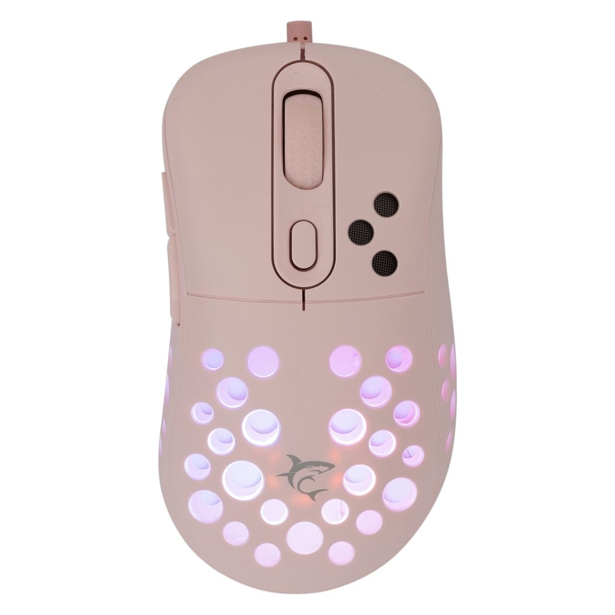 White Shark Shark Gaming Mouse AZRAEL, 6D, 7200 dpi, Pink (Kabelgebunden) (AZRAEL-P)