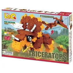 LaQ Japanischer Lerndinosaurier Triceratops & Pteranodon (300 Teile, 4 Hamacron-Teile (Räder und ihre Ac