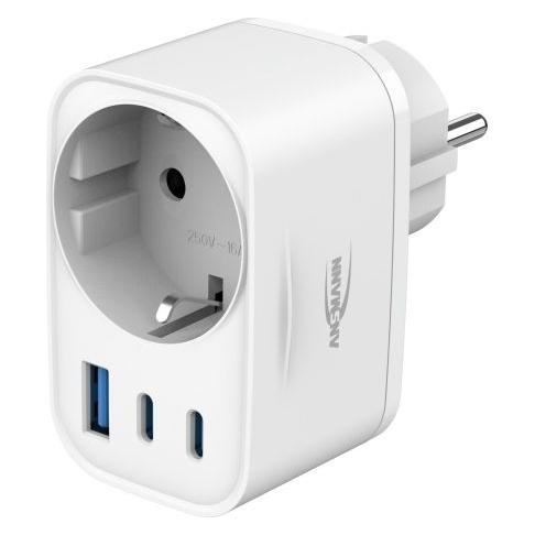 Ansmann USB Charger HS330 30W 2xUSB-C/USB/30W (30 W, 3 Ports) (1001-0185)