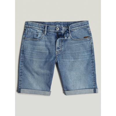 Shorts G-STAR "Mosa Shorts", Herren, Gr. 30, blau (faded sea point blau), Obermaterial: 94% Baumwolle, 5% Elastomultiester, 1% Elasthan, Hosen Shorts
