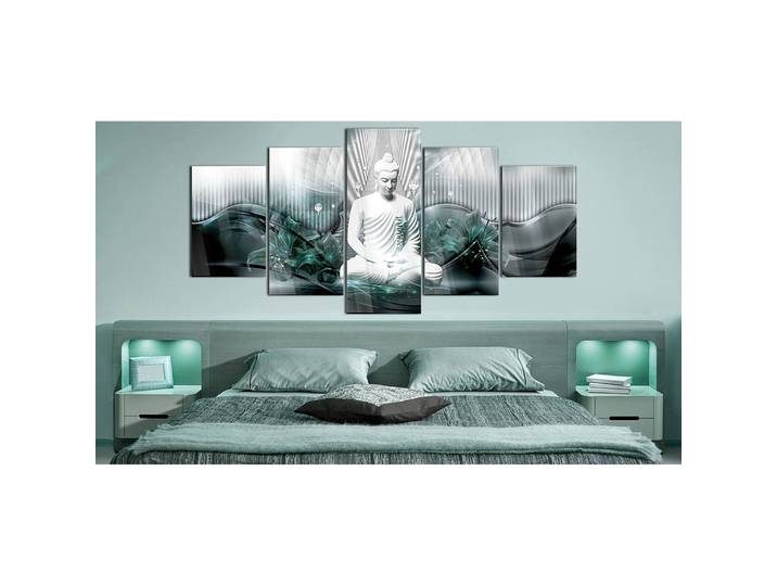 Tableau déco plexiglas Azure Meditation Plexiglas Turquoise 100 x 50cm