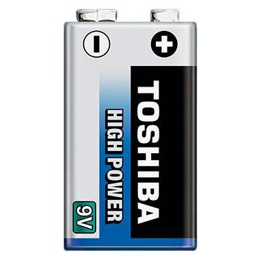 Toshiba 6LR61GCP BP-1 Haushaltsbatterie Einwegbatterie Alkali (1 Stk., 9V Block) (6LR61GCP BP-1)