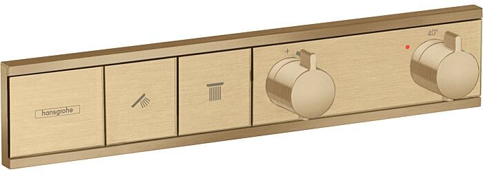 Hansgrohe RainSelect Thermostat 15380140 brushed bronze, 2x Verbraucher, Unterputz