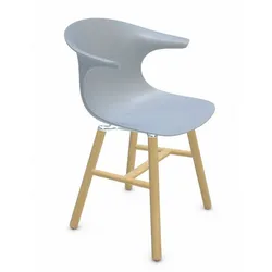 Infiniti Stuhl Loop Retro Kunststoff Grau