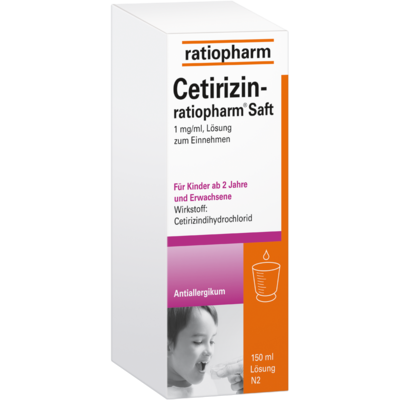 ratiopharm GmbH CETIRIZIN-ratiopharm Saft 150 ml 02191091