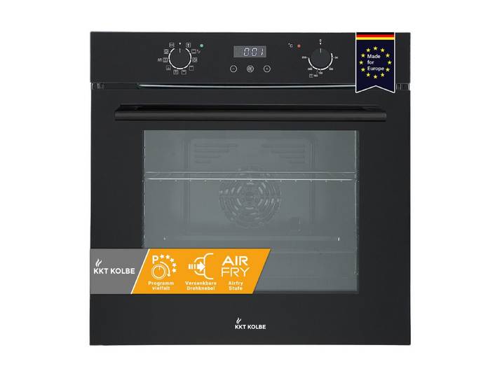 KKT KOLBE Einbaubackofen Backofen Elektroherd BO7010FB, Katalyse, DampfClean, 60cm / Einbauherd / Teleskopauszüge / Heißluft / AirFry / Katalyse