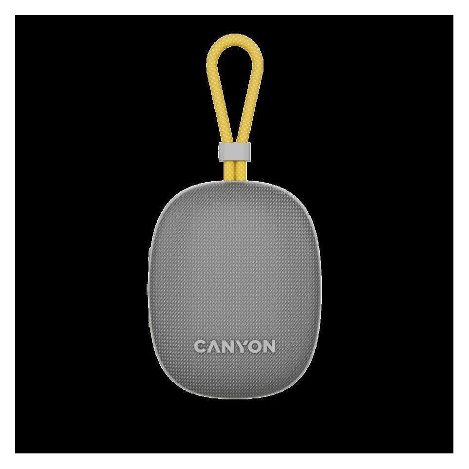 Canyon OnMove 12 - portable Bluetooth v5.3 speaker - 5W - TWS - IPX7 - 12 hours - USB-C charging (12 h) (CNE-CBTSP12GY)
