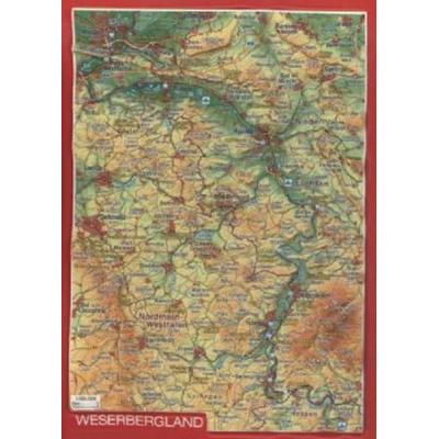 Markgraf, A: Reliefpostkarte Weserbergland, Karte von Andre Markgraf,Mario Engelhardt, Georelief Vertriebs GbR
