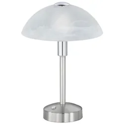 Trio LED-Tischleuchte Donna Metall Silber Nickel matt