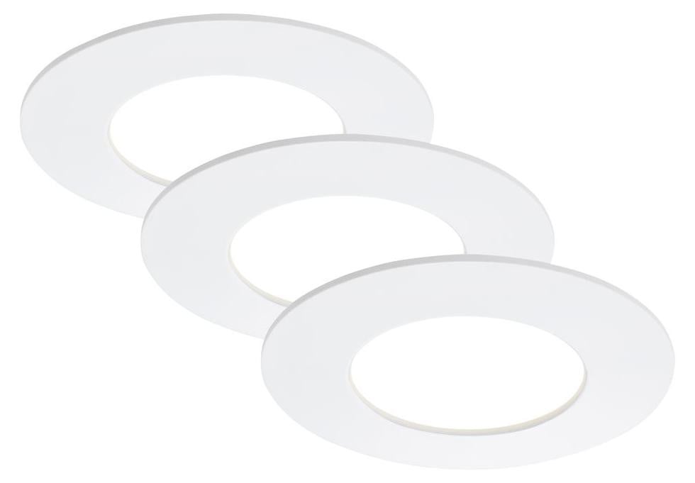 Briloner LED inbouwspot rond, wit, set van 3