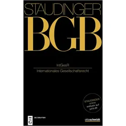 J. von Staudingers Kommentar zum Bürgerlichen Gesetzbuch mit Einführungsgesetz... / International..., Fachbücher von Bernhard Grossfeld, Werner F. Ebke, Moritz Renner