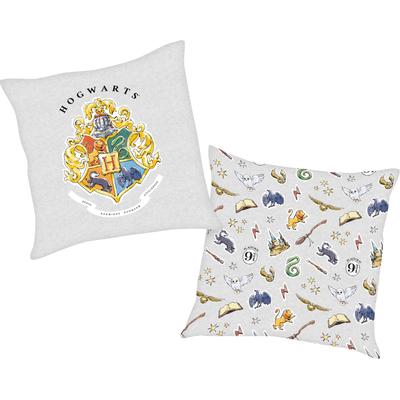 Dekokissen HARRY POTTER "Harry Potter", bunt (bunt, bedruckt), B:40cm L:40cm, Polyester, Dekokissen_Sitzkissen_Kissenhüllen, mit tollem Hogwarts Motiv