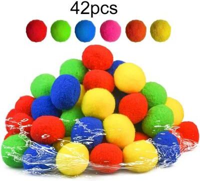 Uplifted Finds "Ultra Stretch Interactive Plush ""Cloud"" Balls 42 Pcs"