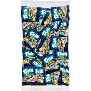 Trolli Fruchtgummis Saure Glühwürmchen Minis, 100 Minibeutel, 1000g