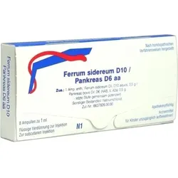 FERRUM SIDEREUM D 10/Pankreas D 6 aa Ampullen 8 ml