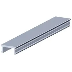RS PRO, Profil + Stange, Cover strip, 8mm groove, Aluminium, 2m