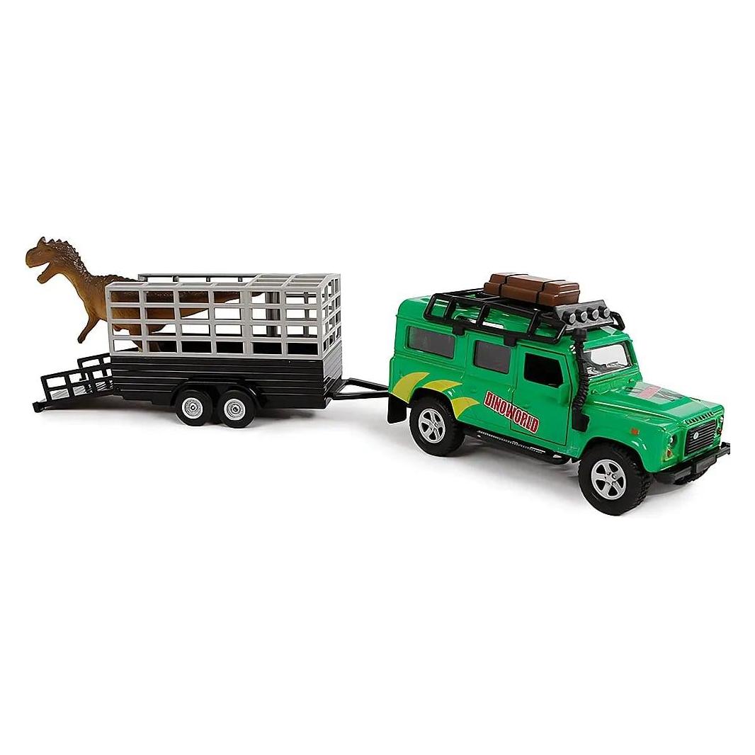 Kids Globe Land Rover aus Druckguss mit Dino-Anhänger (041.520178)